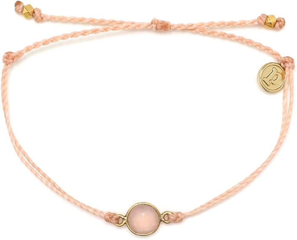 PURA VIDA - Gold Rose Quartz Bracelet