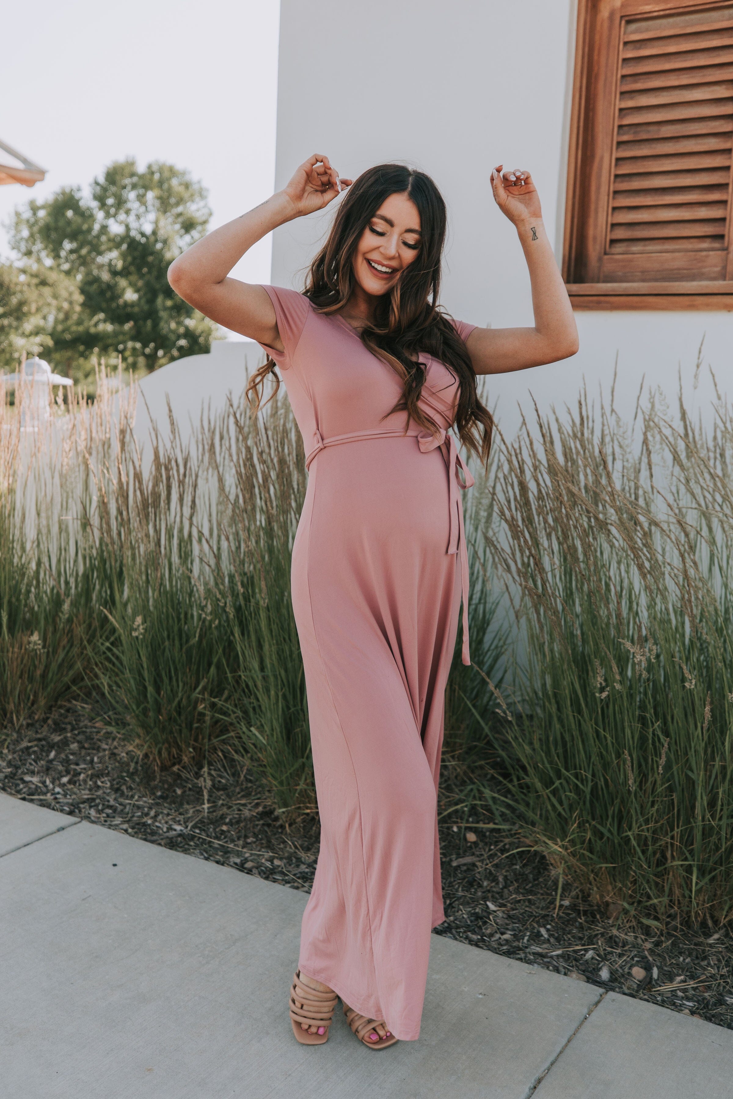 New Addition Maternity Dress - 4 Colors 