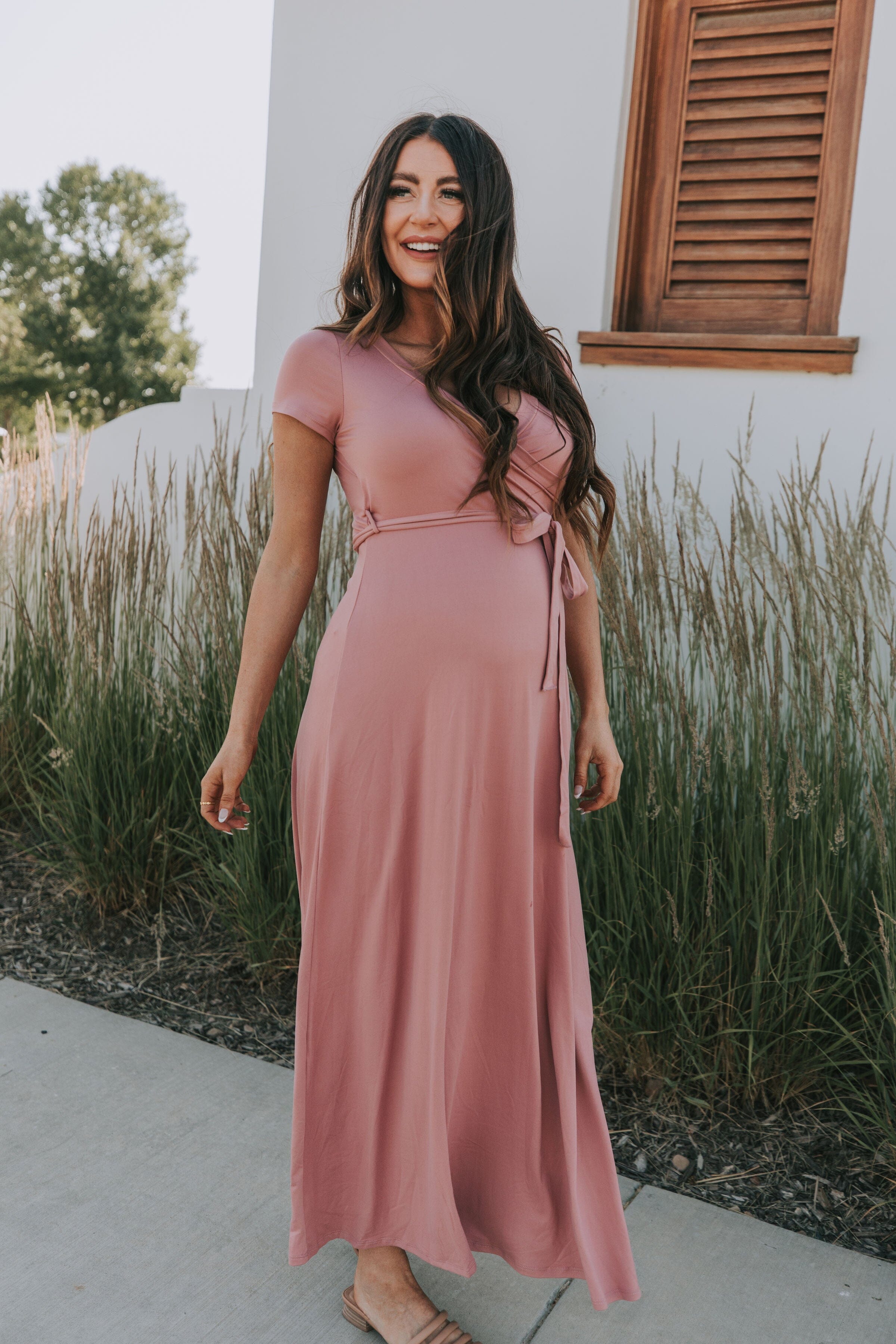 New Addition Maternity Dress - 4 Colors L