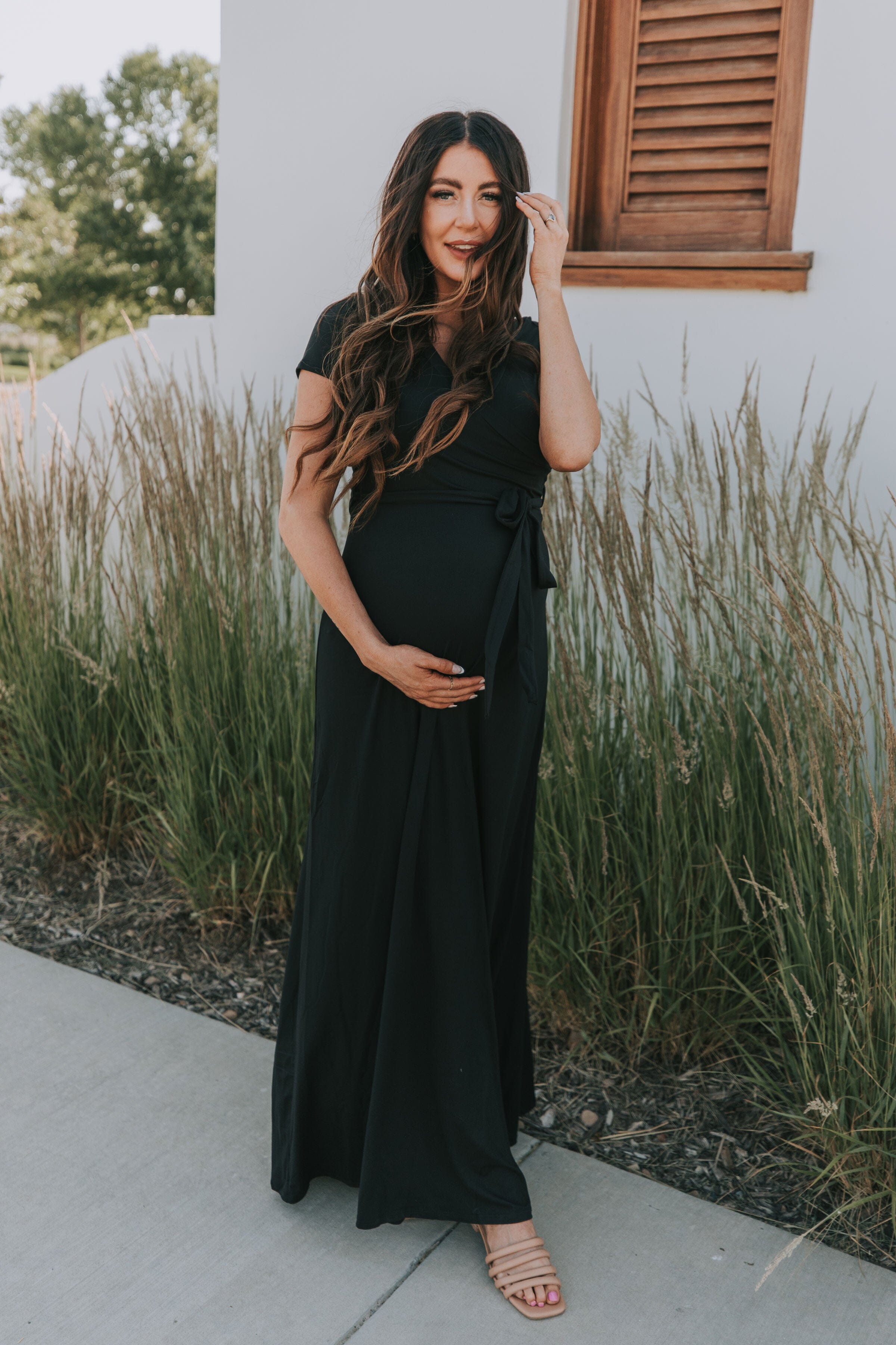 New Addition Maternity Dress - 4 Colors L