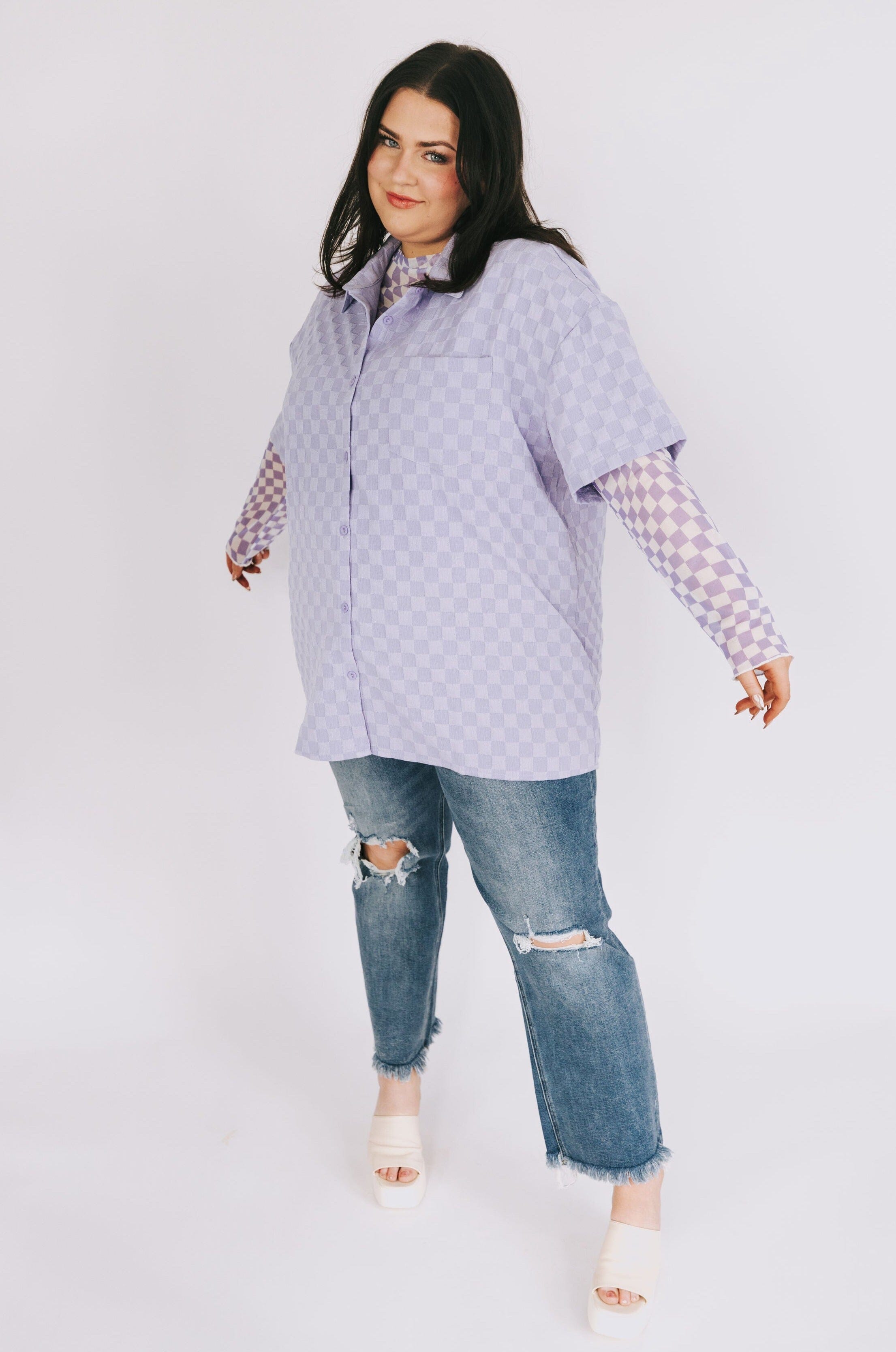PLUS SIZE - Take It All Back Top - 2 Colors!