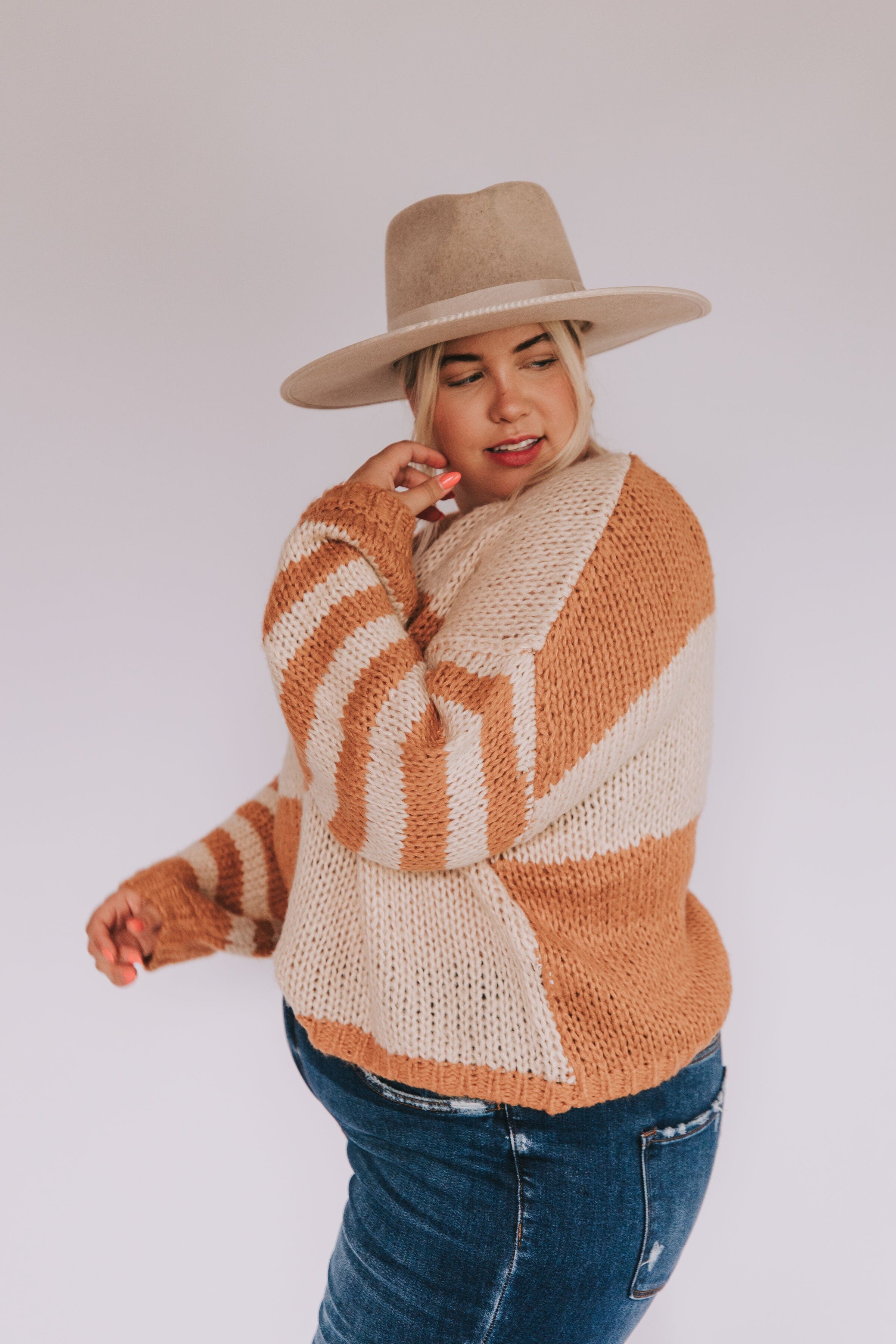 PLUS SIZE - Maybe Later Sweater 
