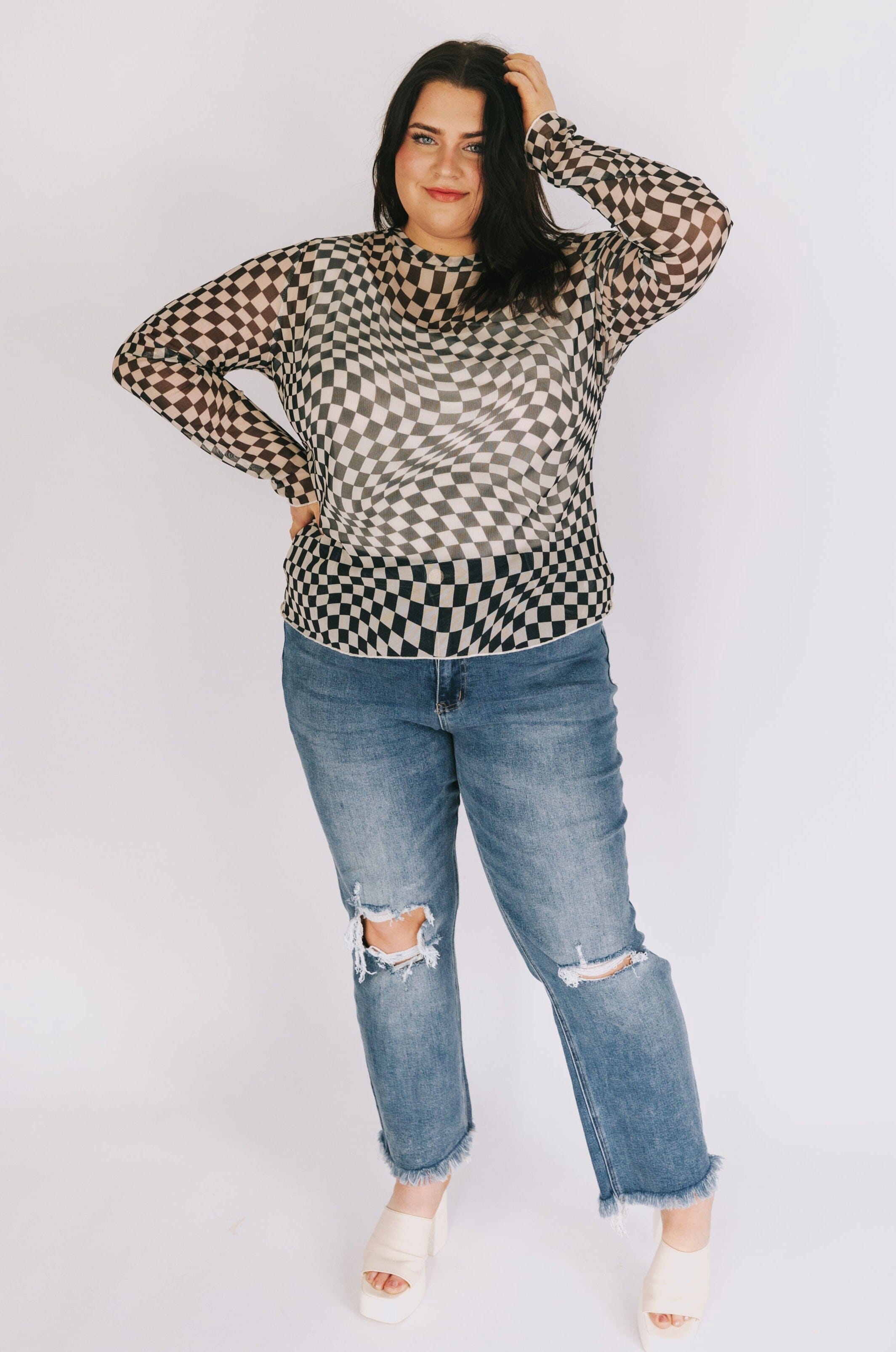 PLUS SIZE - Take It All Back Top - 2 Colors!
