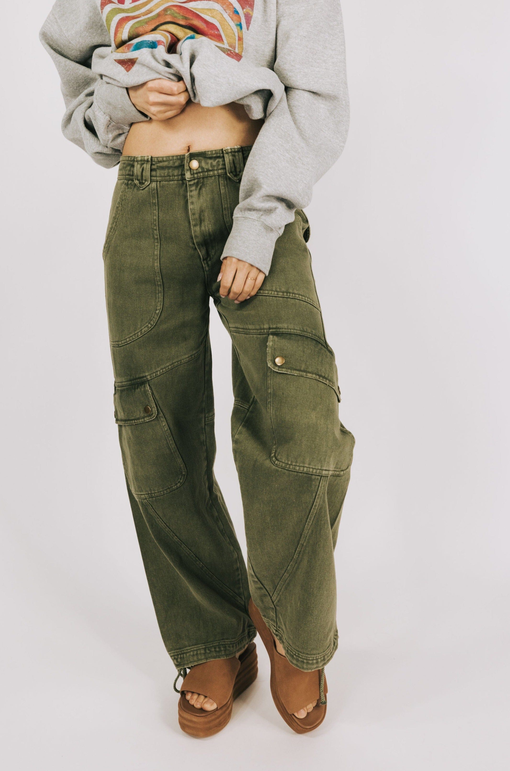 FREE PEOPLE - Come And Get It Utility Pants