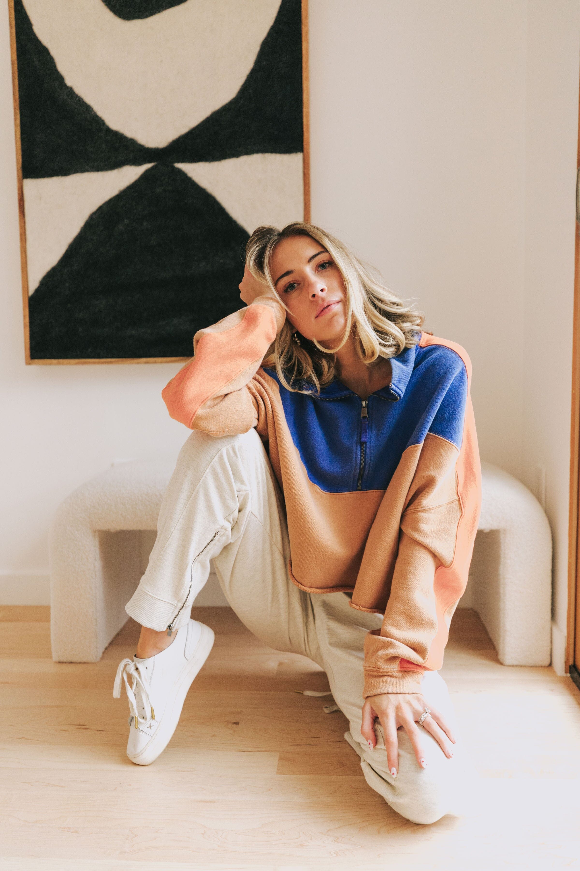 FREE PEOPLE - Split Second Half Zip Pullover