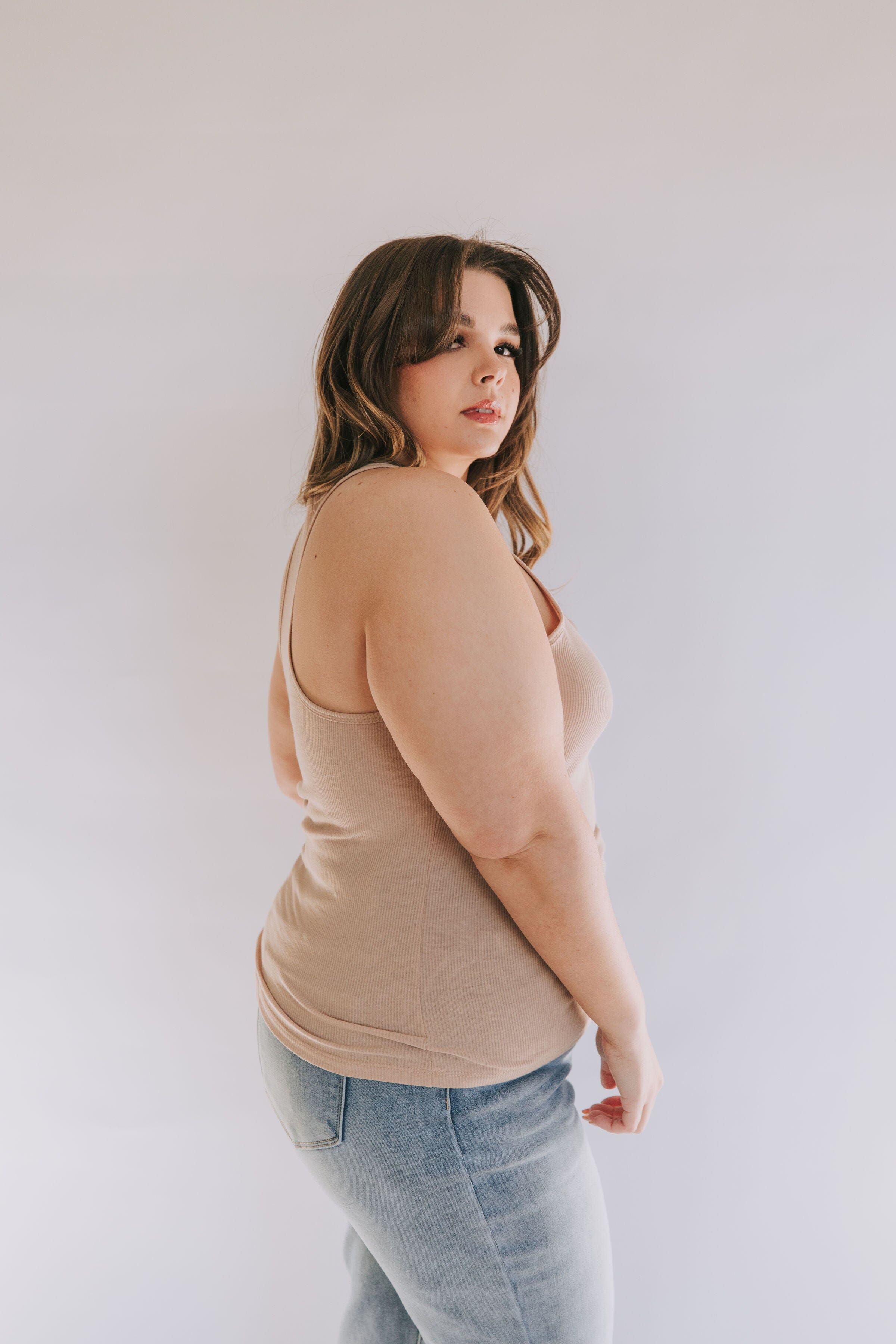 PLUS SIZE - Backing Down Tank Top - 3 Colors!