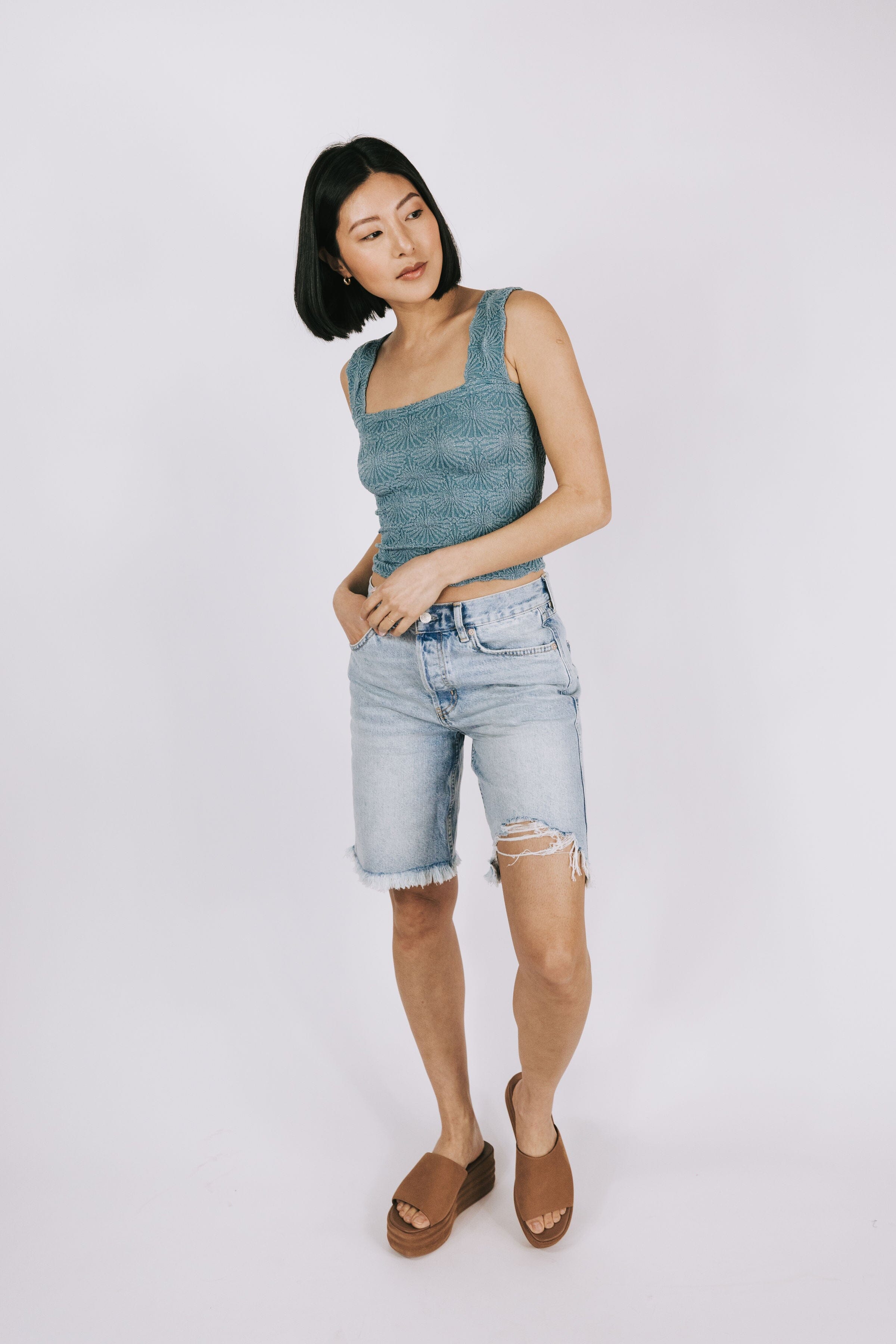 FREE PEOPLE - Big Sur Coast Boyfriend Shorts