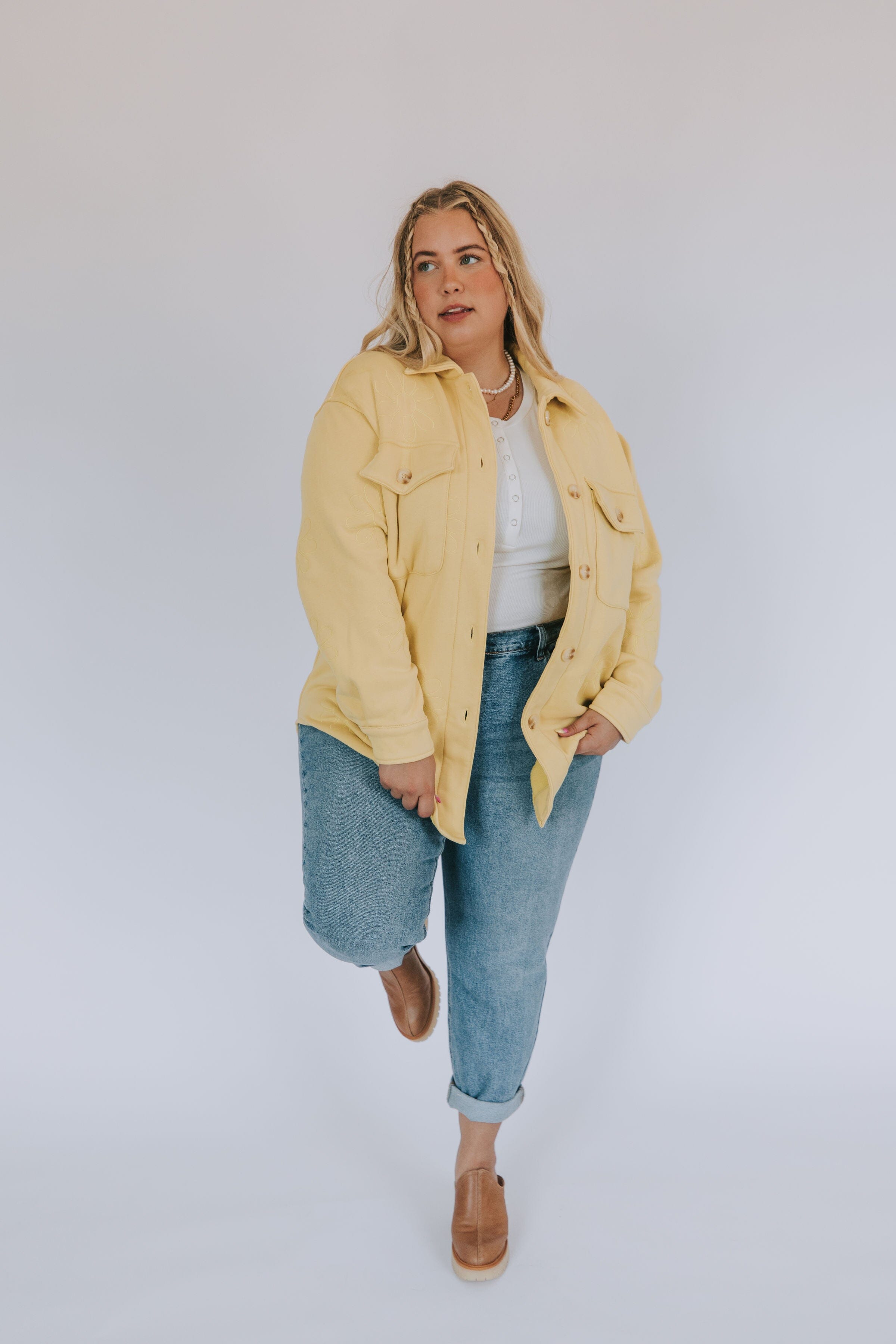 PLUS SIZE - Coming True Shacket 