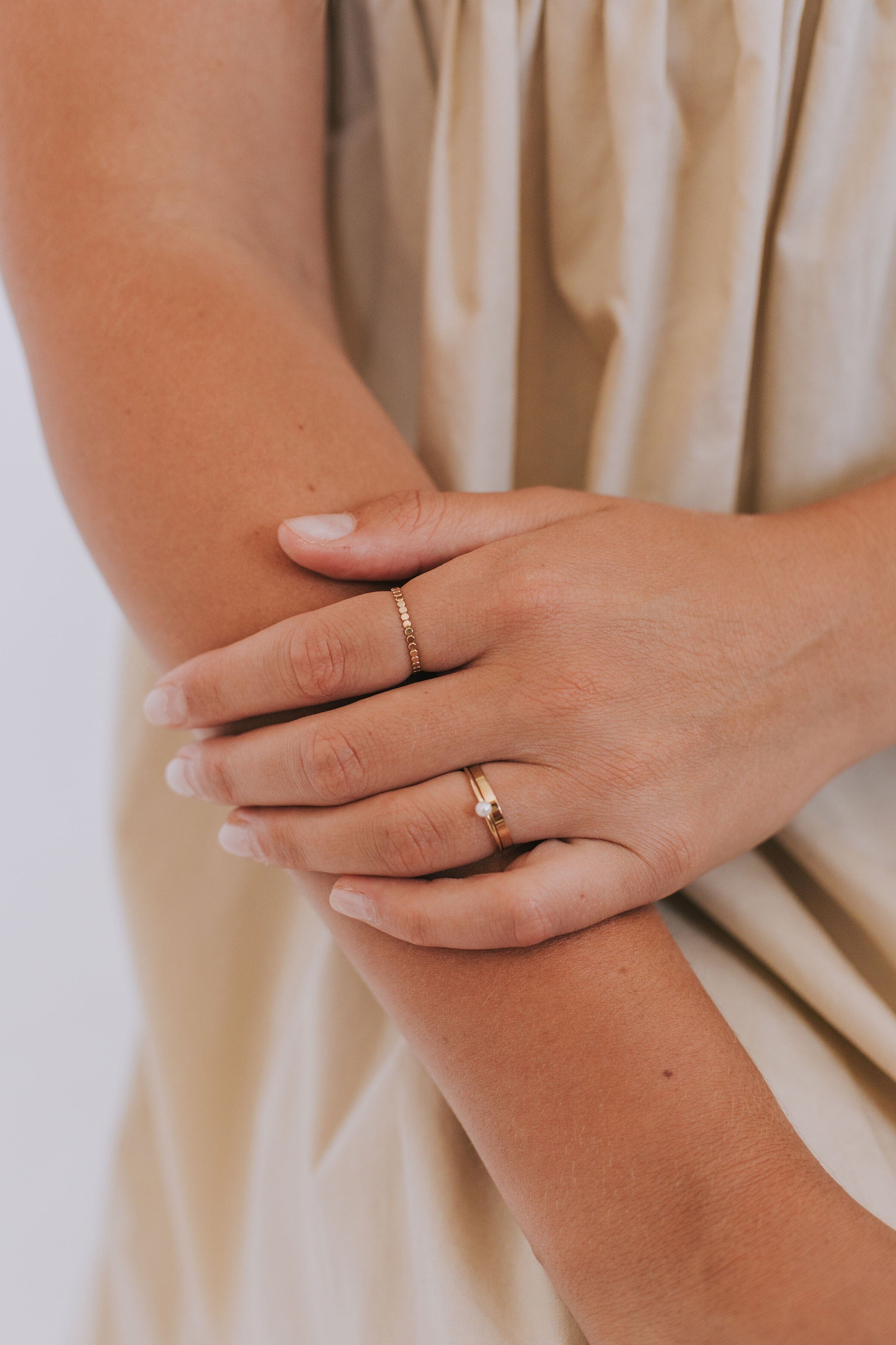 Flat Beaded Ring 