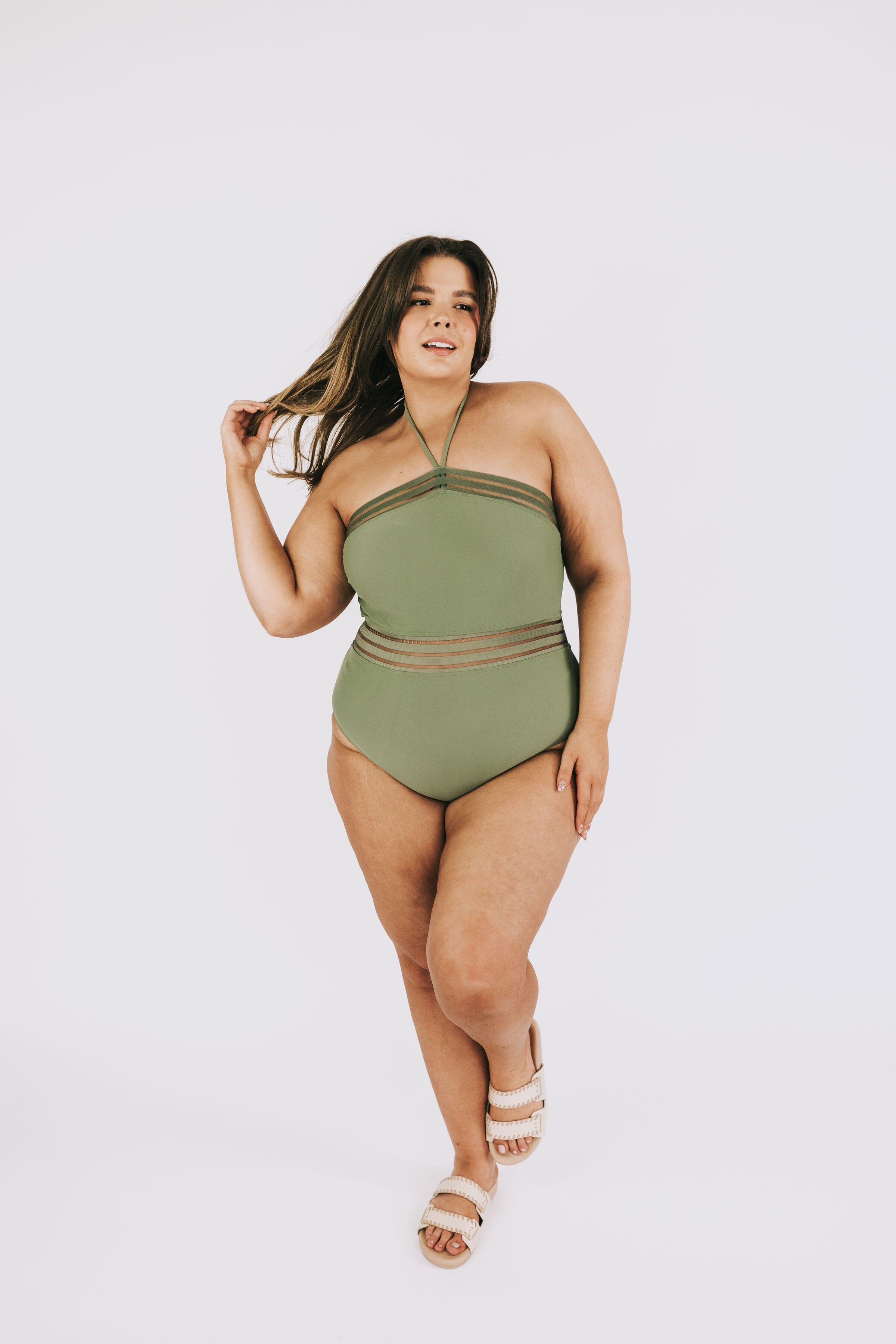 PLUS SIZE - Wave Of You One-Piece