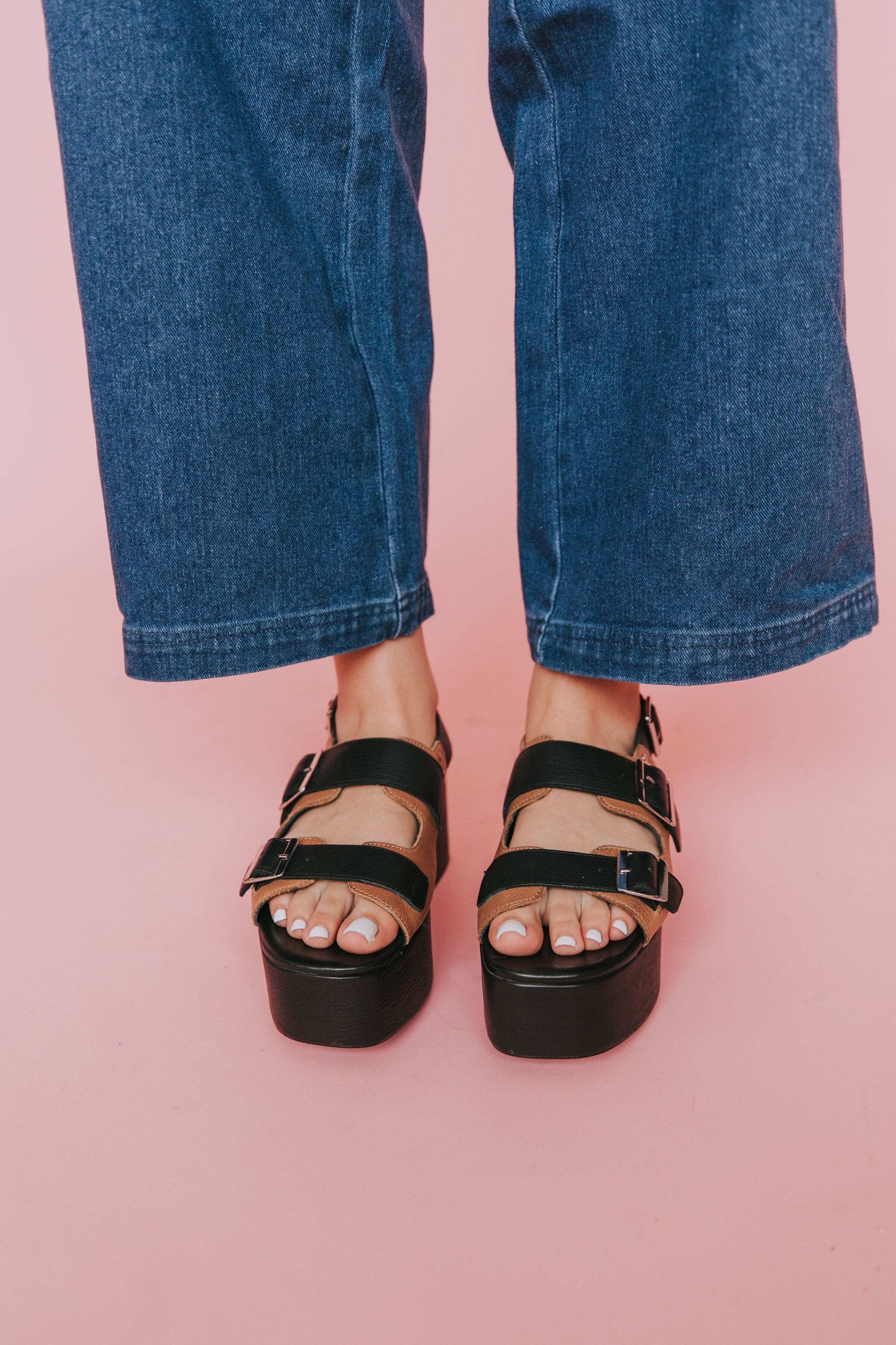 FREE PEOPLE - Follow Your Own Path Platform Sandals 