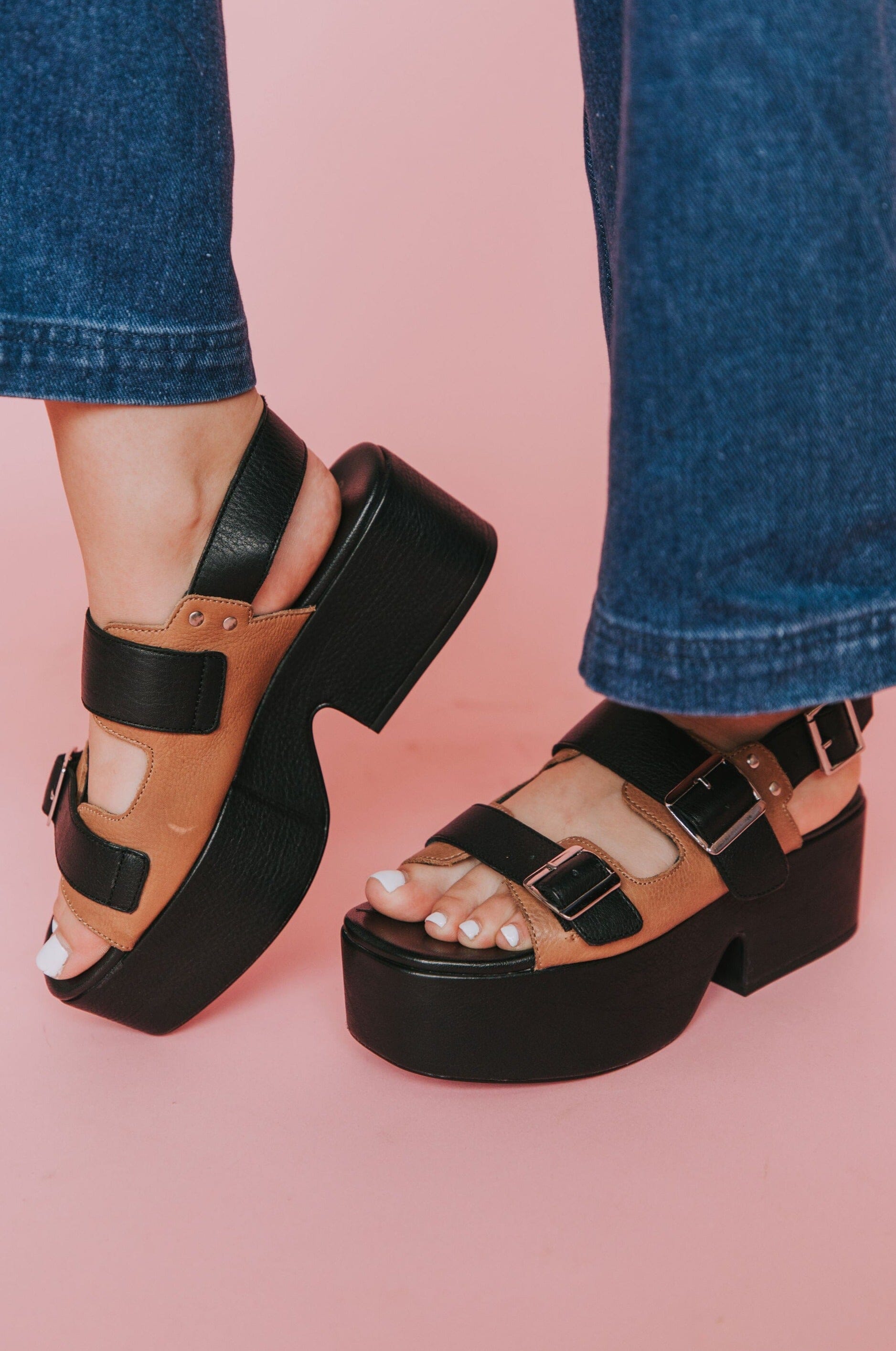 FREE PEOPLE - Follow Your Own Path Platform Sandals 