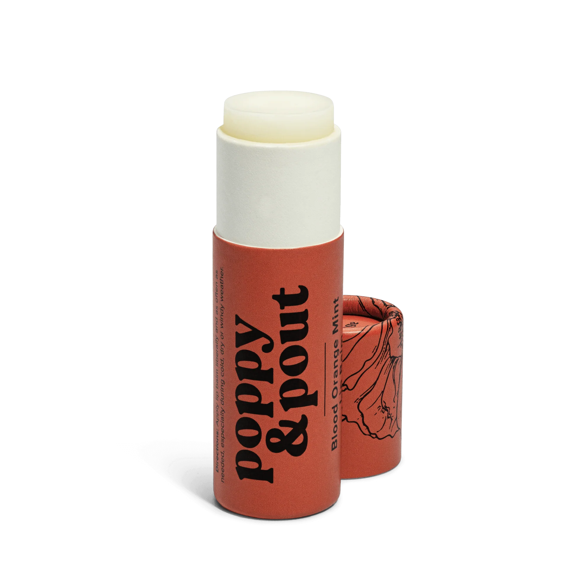 Poppy + Pout Lip Balm - Blood Orange Mint