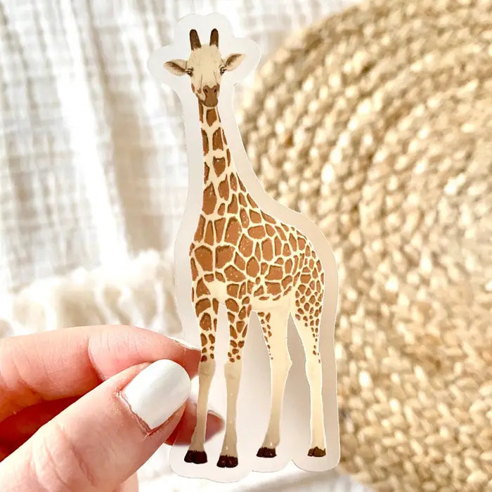 Clear Giraffe Sticker