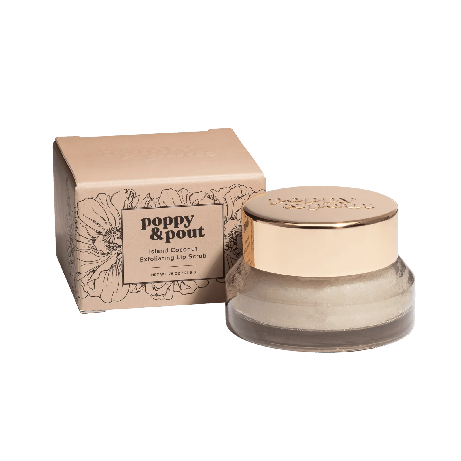 Poppy + Pout Lip Scrub - Island Coconut